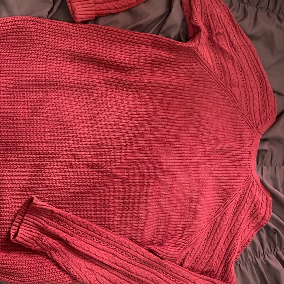 Women’s Raspberry long sleeve sweater - Picture 3 of 6